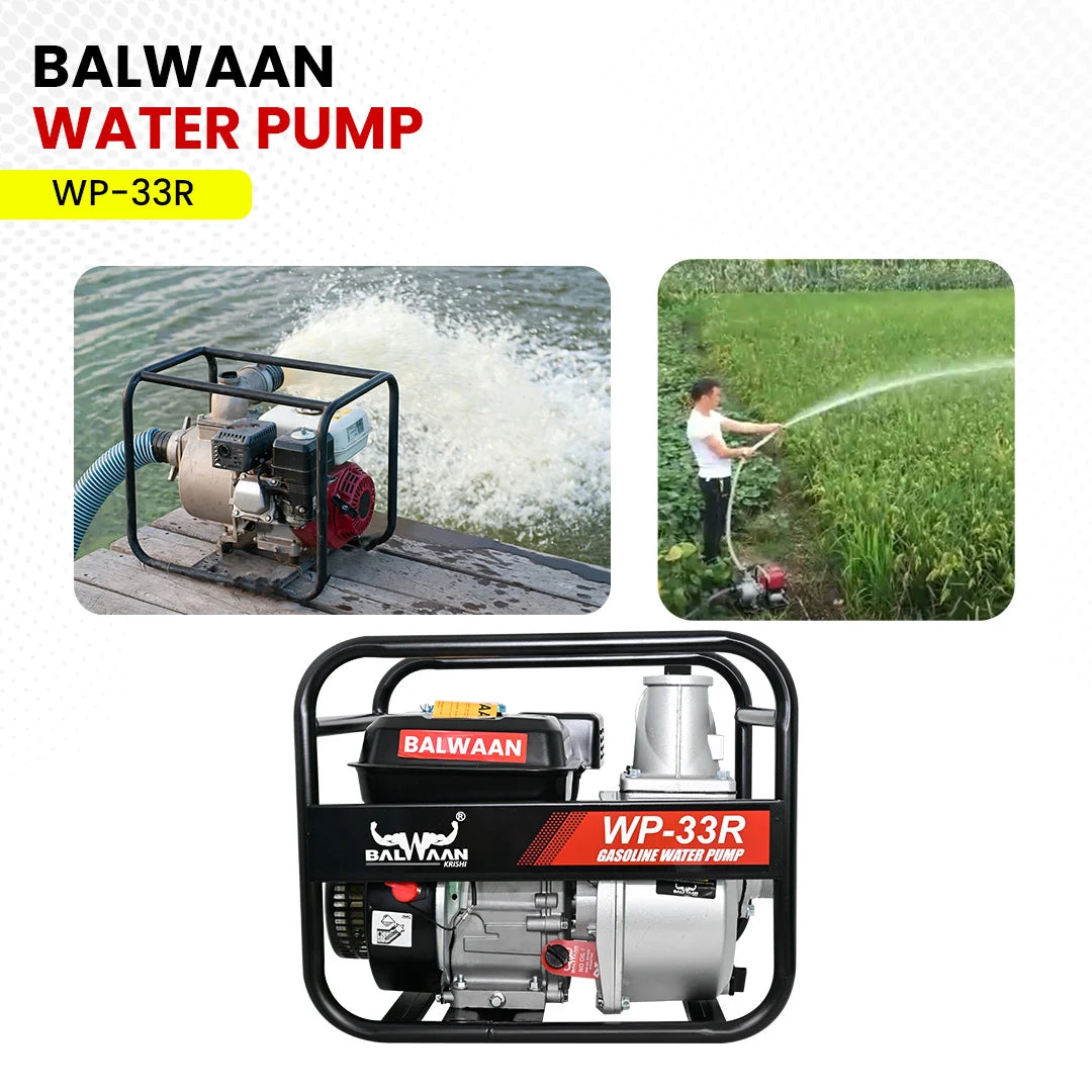 Balwaan WP-33R 7HP Water Pump  3X3 Inch