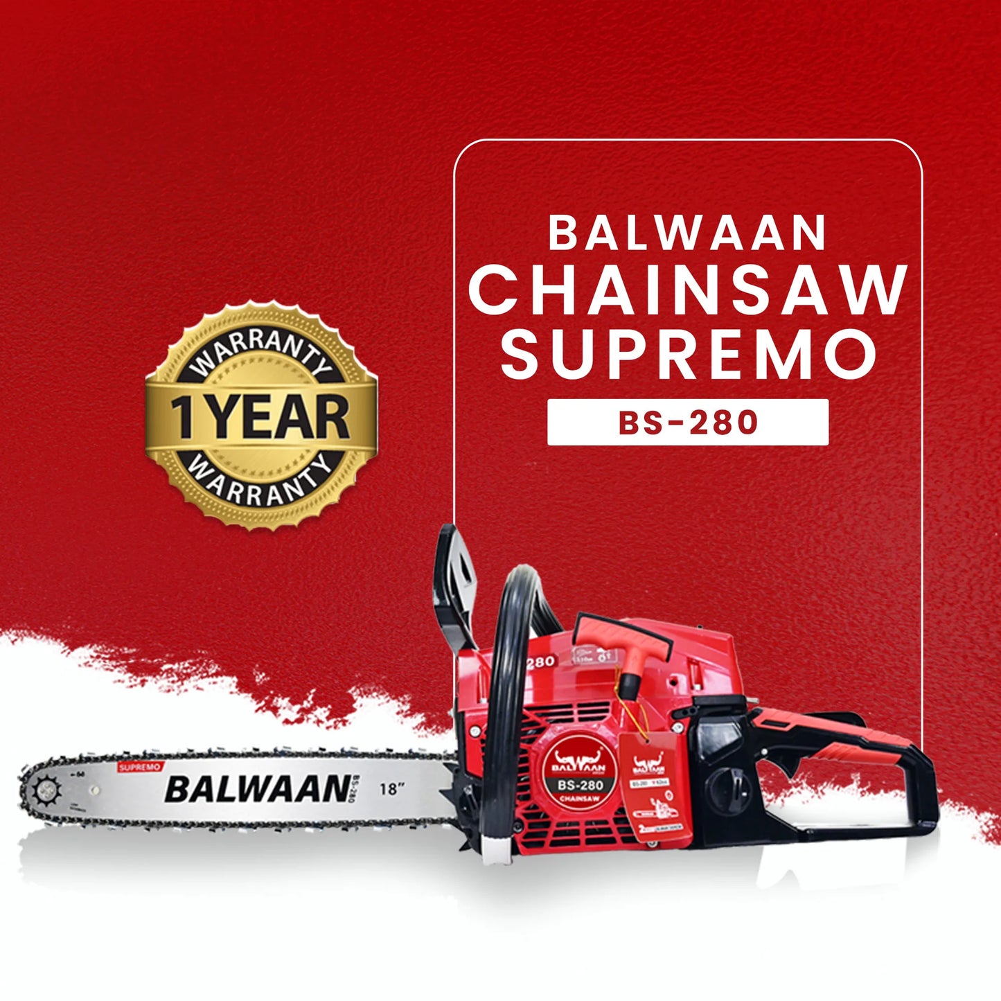 Balwaan BS-280 (18 Inches) Supremo Chainsaw