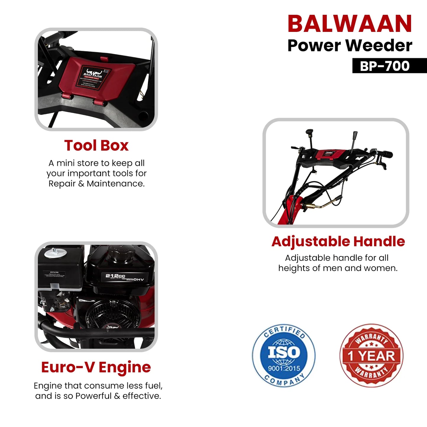 Balwaan BP 700 Power Weeder