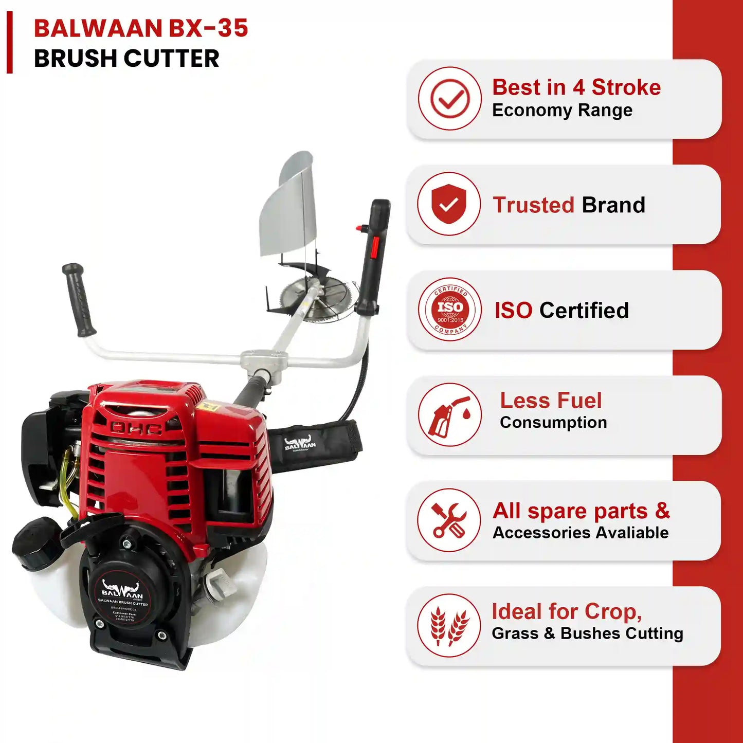 Balwaan Side Pack BX 35 Brush Cutter