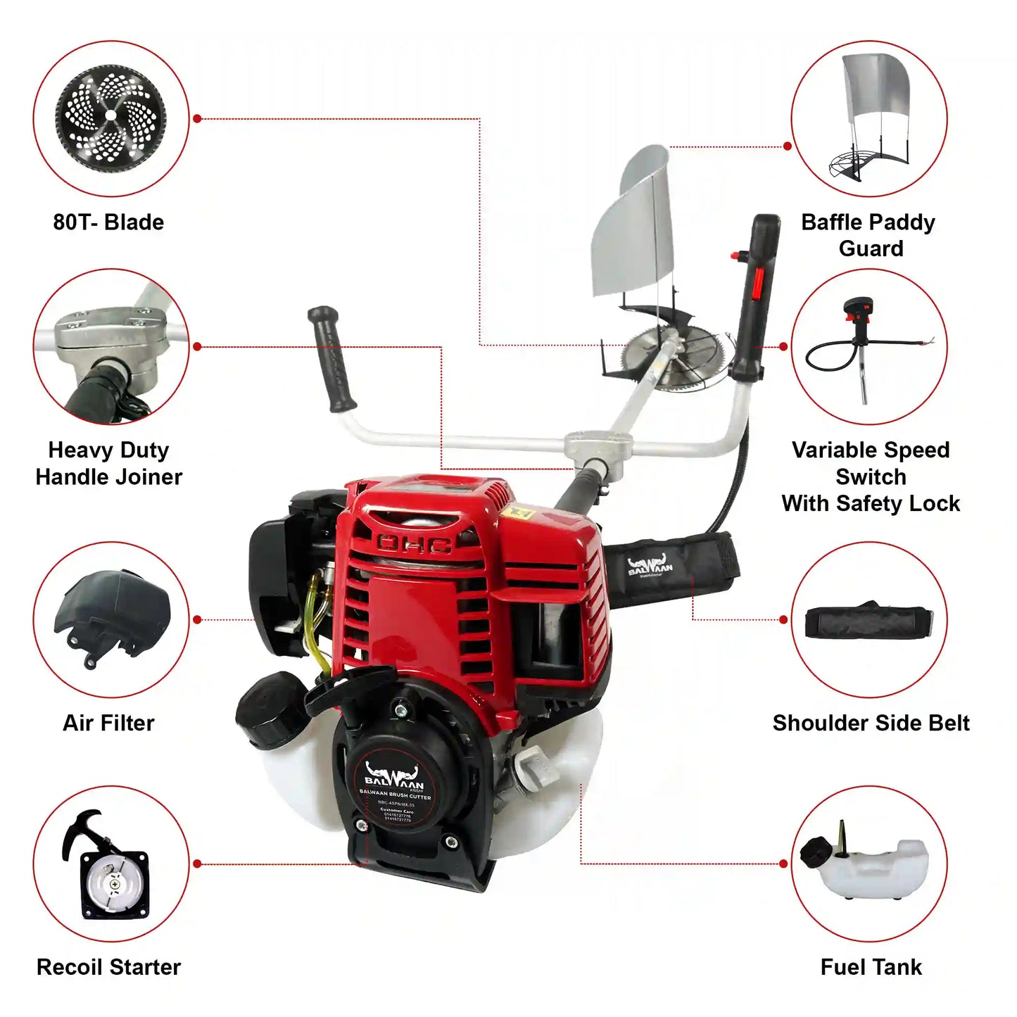 Balwaan Side Pack BX 35 Brush Cutter