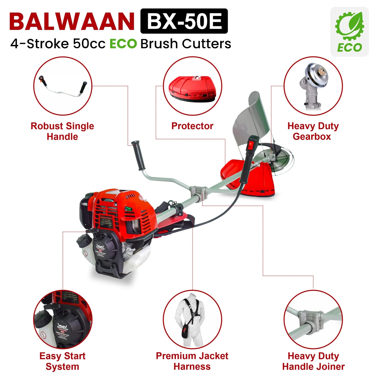 Balwaan Side Pack BX 50 Brush Cutter