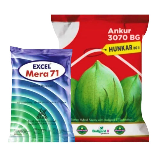 Ankur Hunkar Cotton Seeds (1 Packet) + Sumitomo Mera 71 (200 gm) Combo