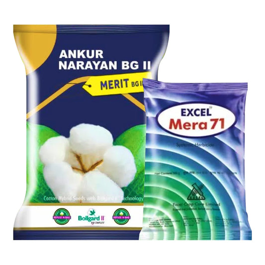 Ankur Merit Cotton Seeds (1 Packet) + Sumitomo Mera 71 (200 gm) Combo