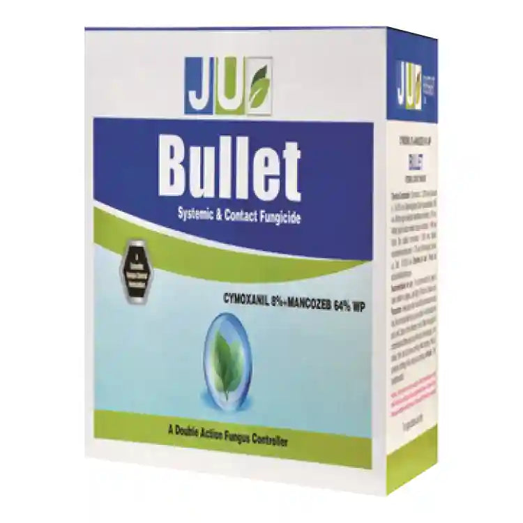 JU Bullet (Cymoxanil 8% + Mancozeb 64% WP) Fungicide