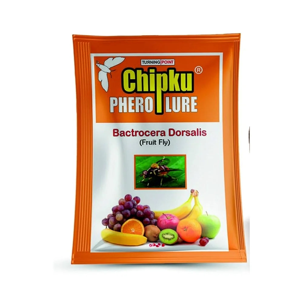 चिपकू फल मक्खी जाल - 10 का पैक | Chipku Fruit Fly Lure - Pack of 10