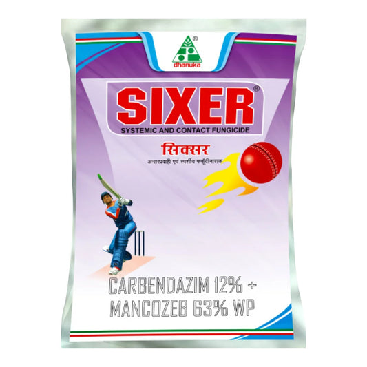 Dhanuka Sixer Fungicide (Carbendazim 12% + Mancozeb 63% WP)v
