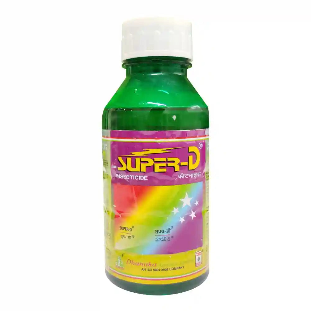 Dhanuka Super D Insecticide (Chlorpyriphos 50% + Cypermethrin 5% EC), Systemic And Contact Insecticide