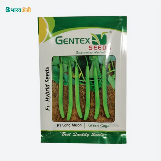 Gentex Green Saga Long Melon Seeds - BharatAgri Krushidukan_1