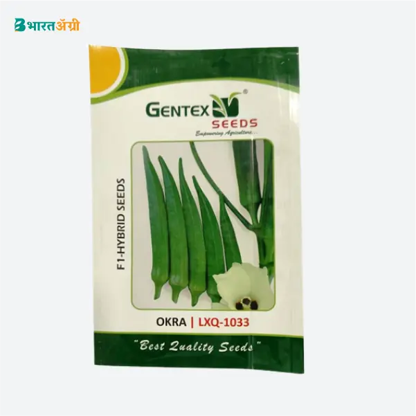 Gentex LXQ-1033 Hybrid Okra Seeds - BharatAgri Krushidukan_1