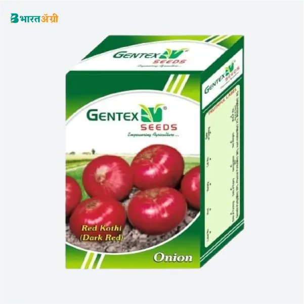Gentex Red Kothi Onion Seeds - BharatAgri Krushidukan_1