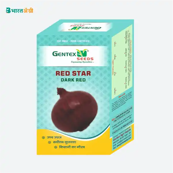 Gentex Red Star Onion Seeds - BharatAgri Krushidukan_1