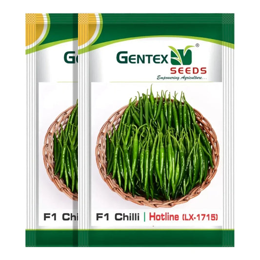 Gentex Hotline (LX-1715) F1 Hybrid Chili Seeds (1+1 Free)