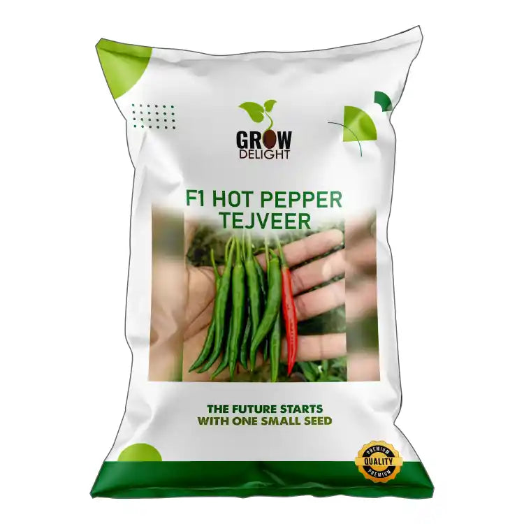 Grow Delight F1 Tej-Veer Hot Pepper Seeds