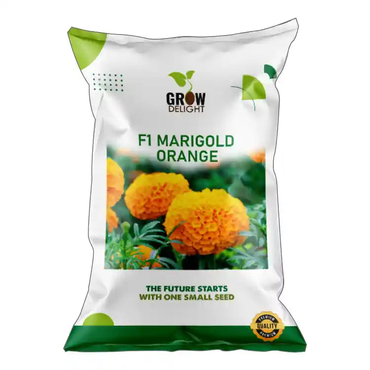 Grow Delight F1 Orange Marigold Seeds