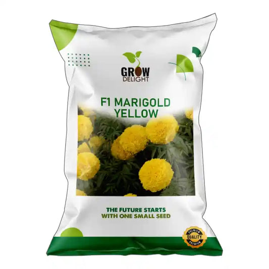 Grow Delight F1 Yellow Marigold Seeds