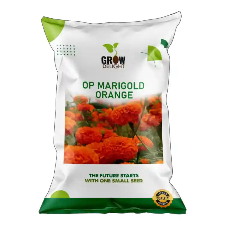 Grow Delight OP Orange Marigold Seeds