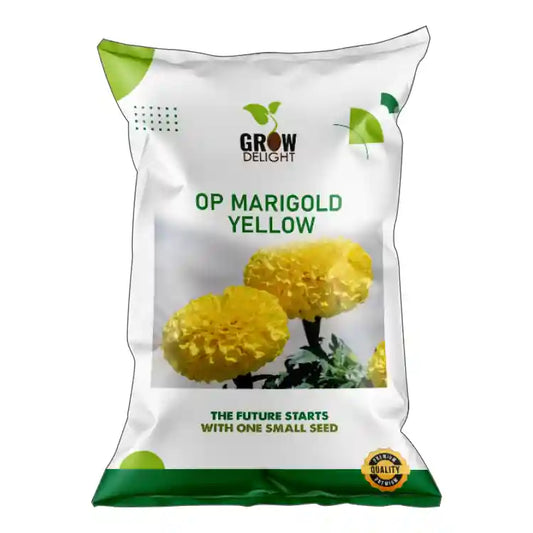 Grow Delight OP Yellow Marigold Seeds