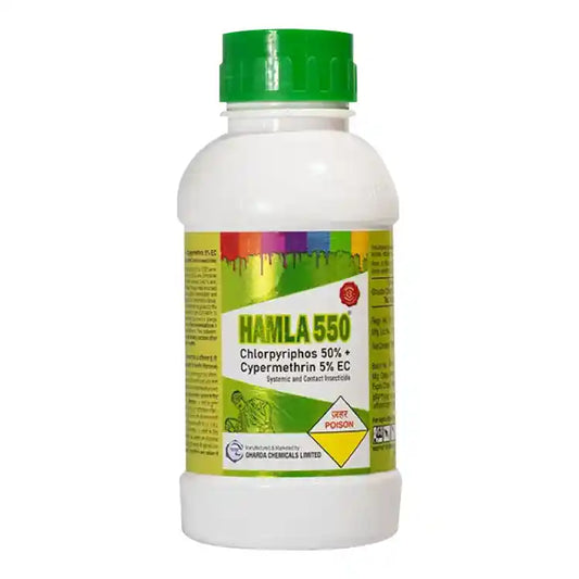 Hamla 550 - Chlorpyriphos 50% + Cypermethrin 5% EC Insecticide