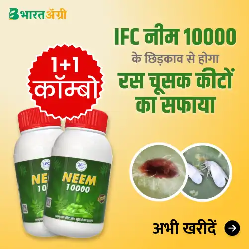 IFC Neem 10000 PPM (Neem oil 1% EC) Organic Insecticide (1+1 Combo) 