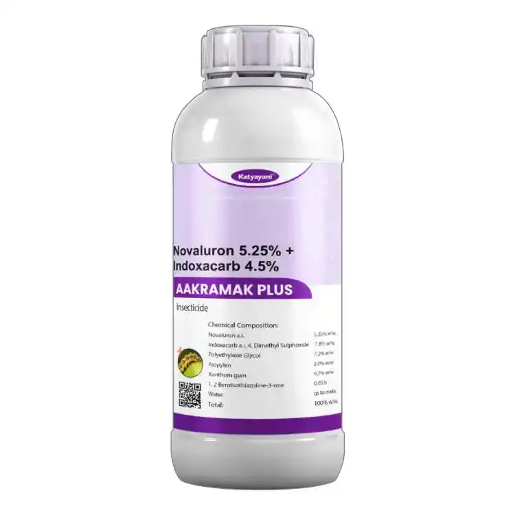 Katyayani Aakramak Plus (Novaluron 5.25% + Indoxacarb 4.5% SC) Insecticide