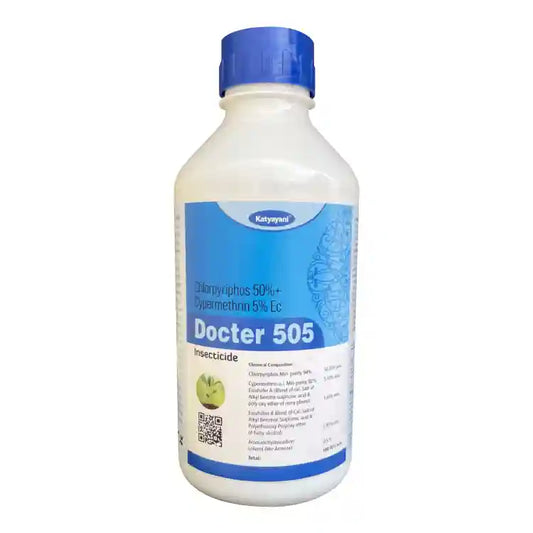 Katyayani Docter 505 (Chloropyriphos 50% + cypermethrin 5% EC) Insecticide