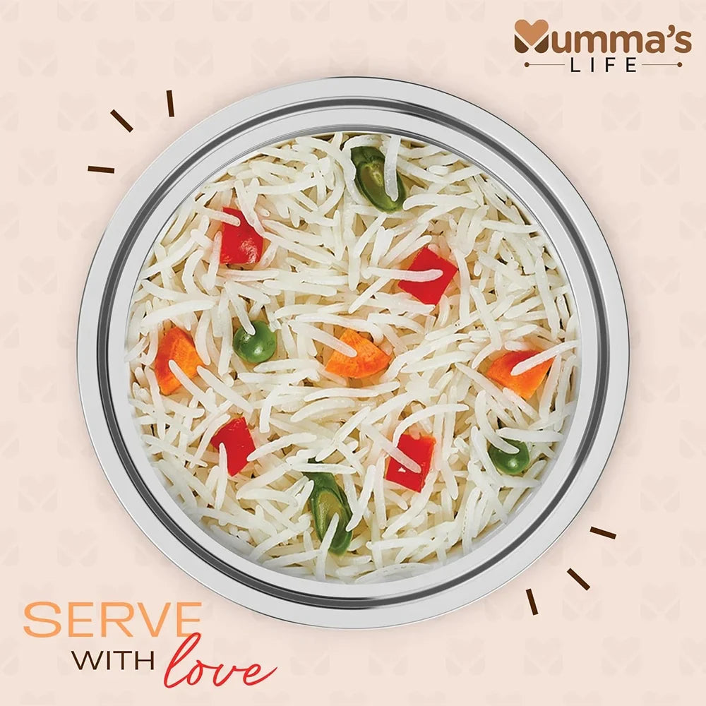 Mumma's Life Casserole Hotpot/Chapati Box/Hot Case Belly Shape with Lid (1500 ml)