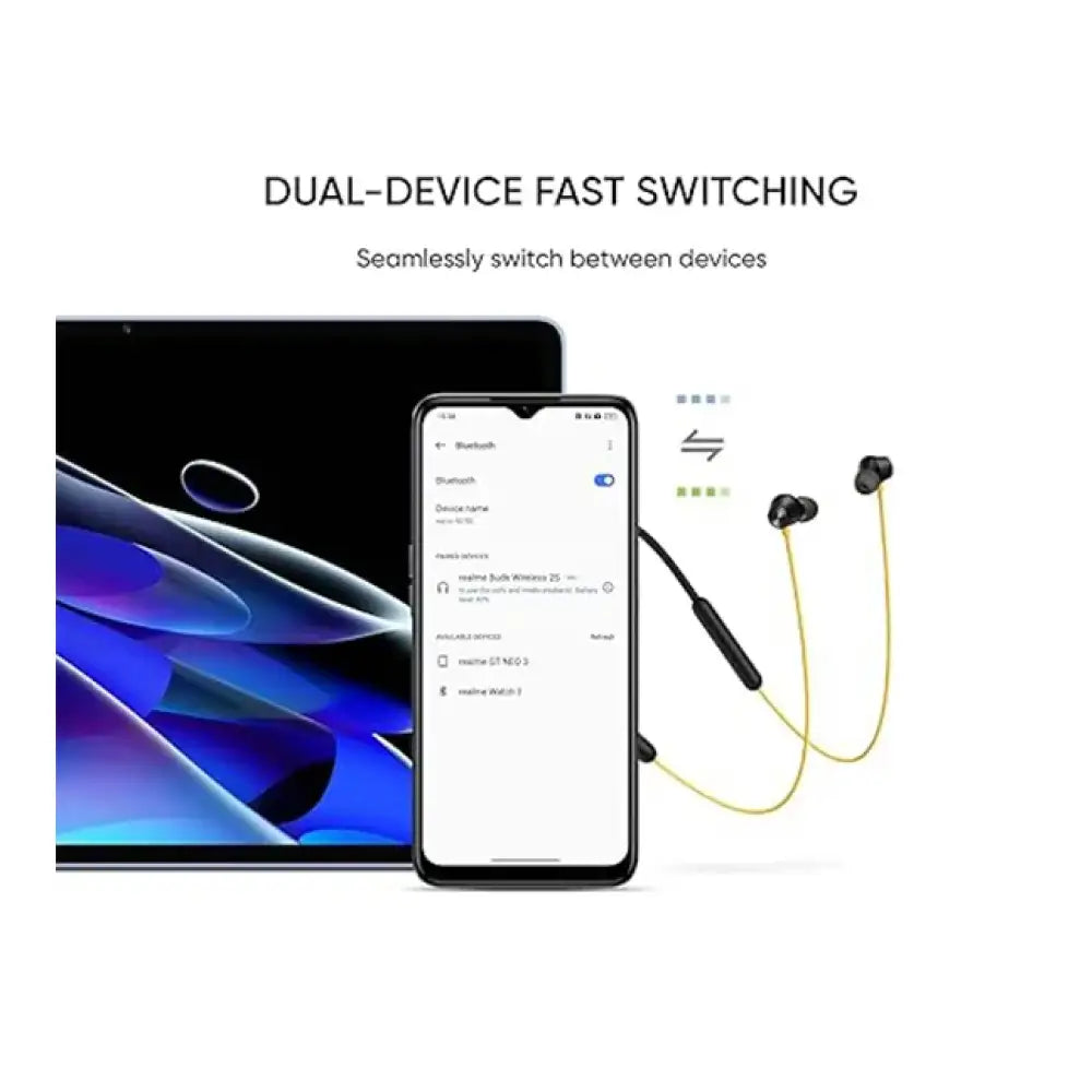Realme Buds Wireless 2S In Ear Bluetooth Earphone with Mic Black
