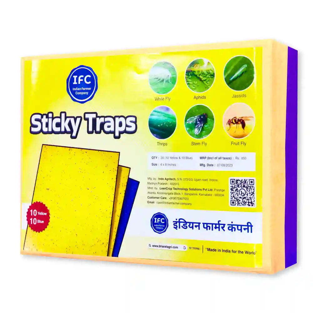 IFC - Sticky traps (10 Yellow and 10 Blue traps)_1_BharatAgri