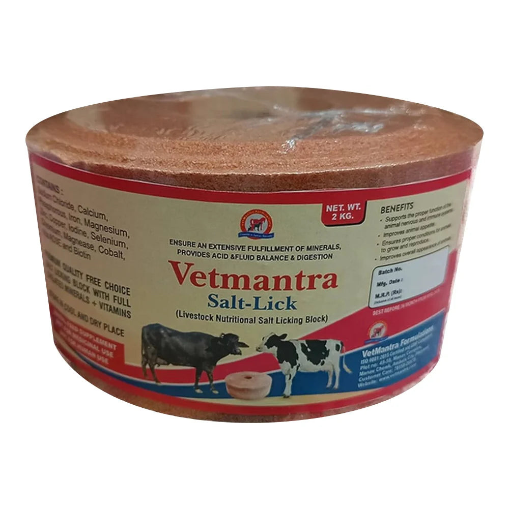 VetMantra Salt Lick Mineral Licking Salt Block