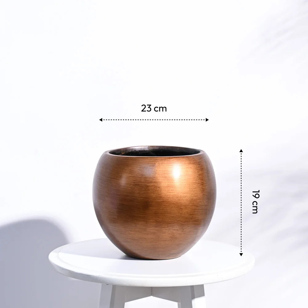 Ugaoo Planter Vase Ball Retro (Gold)