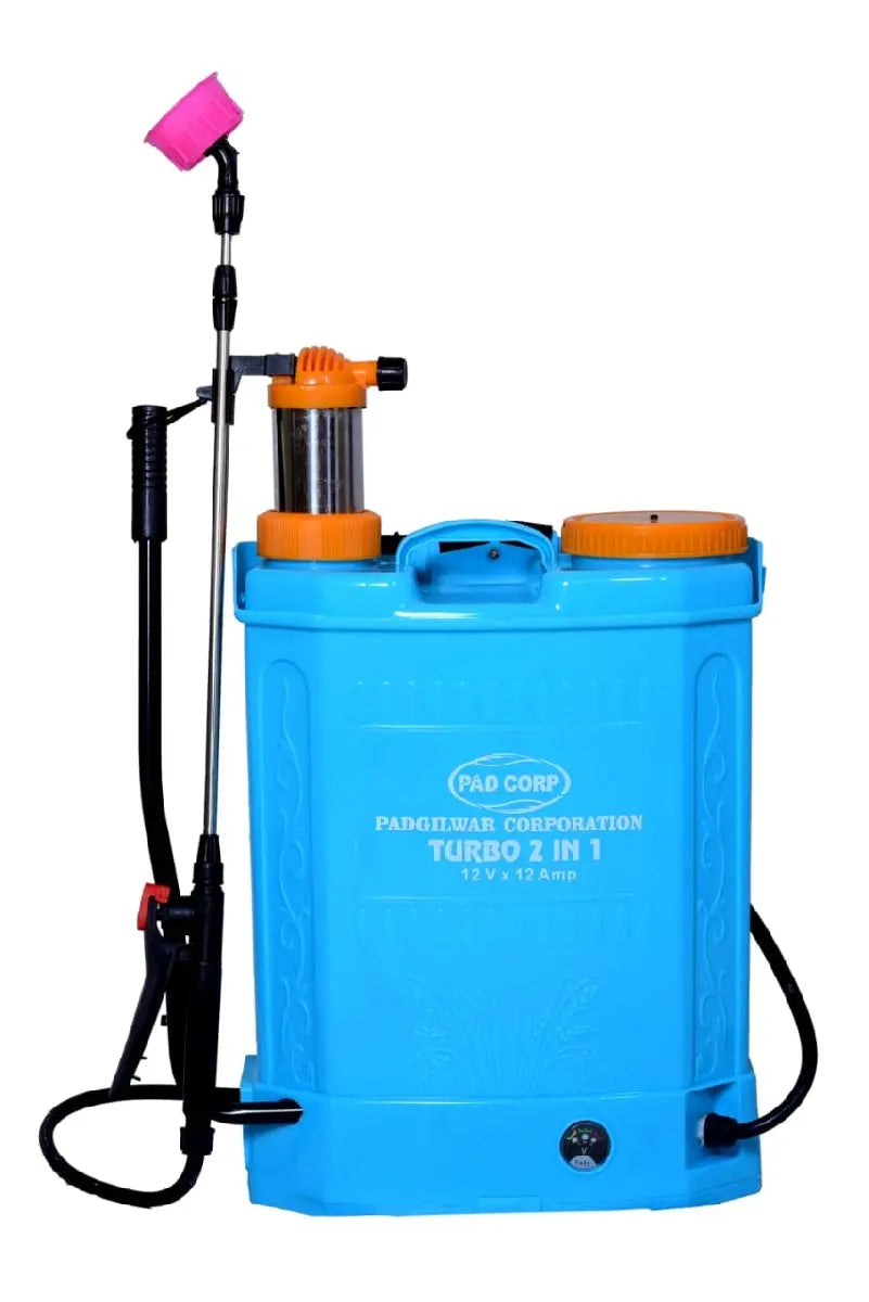 Pad Corp Turbo 2 In 1 Hand Cum Battery Operated Sprayer 12 V...1