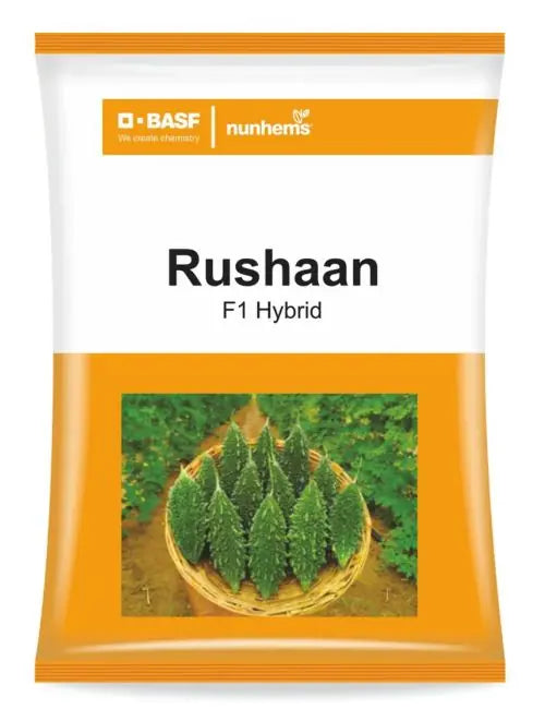 BASF Nunhems F1 Hybrid Rushaan Bitter Gourd Seeds (BharatAgri KrushiDukan)