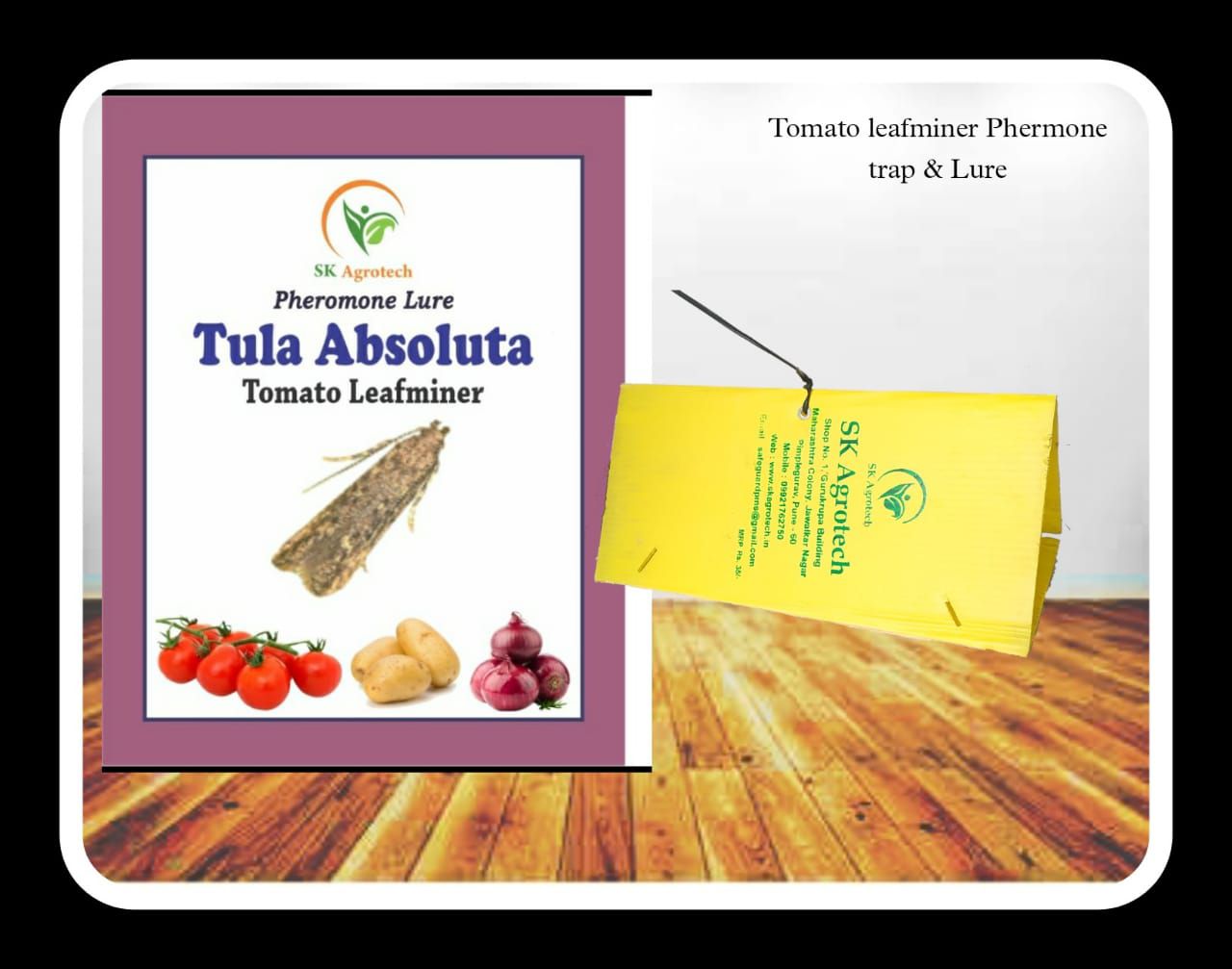 SK Agrotech Tuta Absoluta Lure And Delta Trap For Tomato Leaf Miner