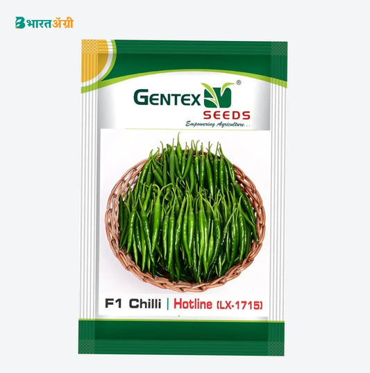 Gentex Hotline (LX-1715) F1 Hybrid Chili Seeds | BharatAgri Krushidukan