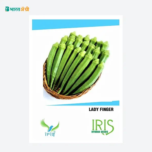Iris Hybrid F1 Okra (Bhindi) Seeds - BharatAgri Krushidukan