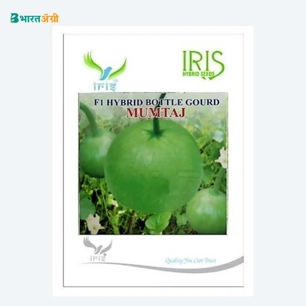 Iris Round Mumtaj F1 Bottle Gourd Seeds - BharatAgri