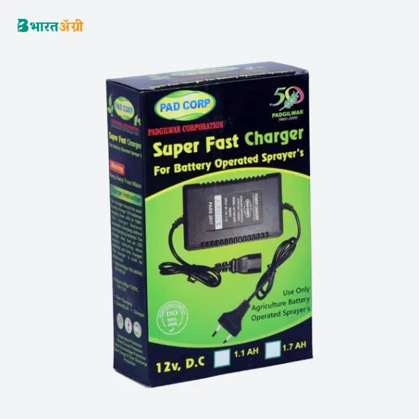 Pad Corp Sprayer Pump Battery Charger 1.7 Amp | BharatAgri krushidukan