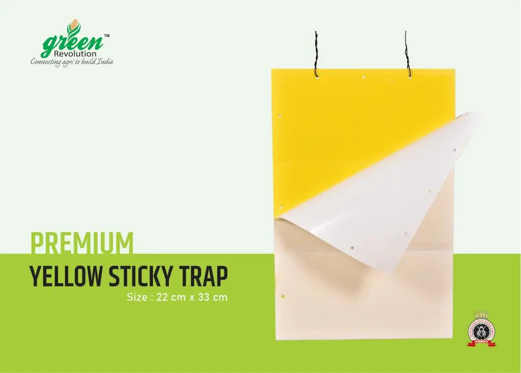 Green Revolution Premium Yellow Sticky Trap 25x33 cm - Krushidukan_1