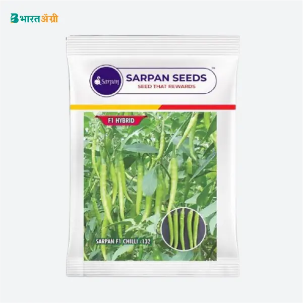 Sarpan F1 Hybrid 132 Chilli Seeds - BharatAgri Krushidukan_1