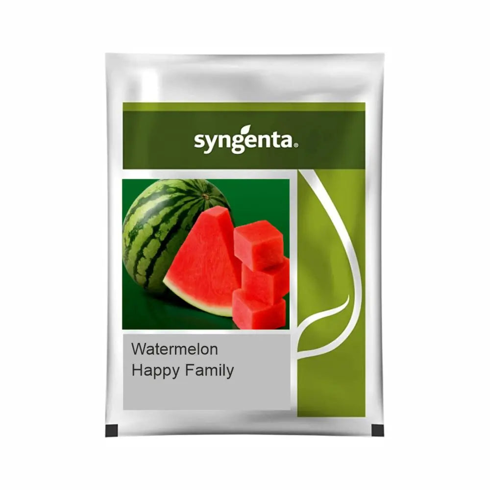 Syngenta Happy Family (Seedless) Watermelon Seeds (BharatAgri KrushiDukan)