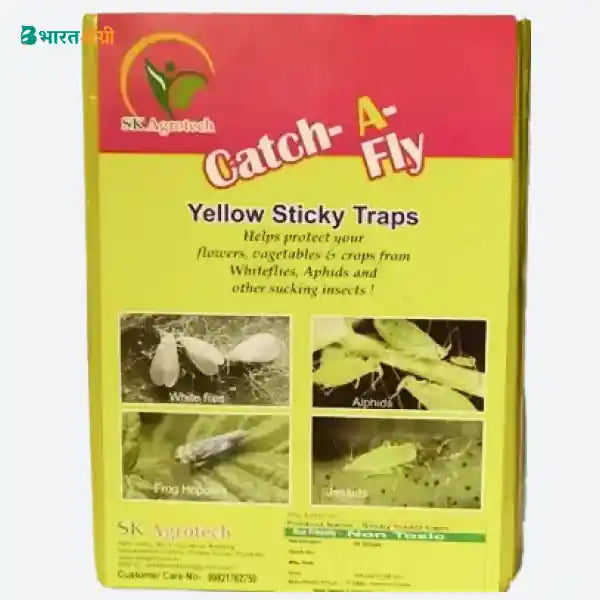 SK Agrotech Yellow Sticky Trap (Pack of 25 Sheet) - Krushidukan_1