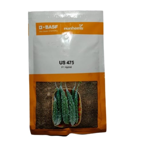 BASF Nunhems US-475 F1 Hybrid Bitter Gourd Seeds (250 Seeds) (BharatAgri KrushiDukan)
